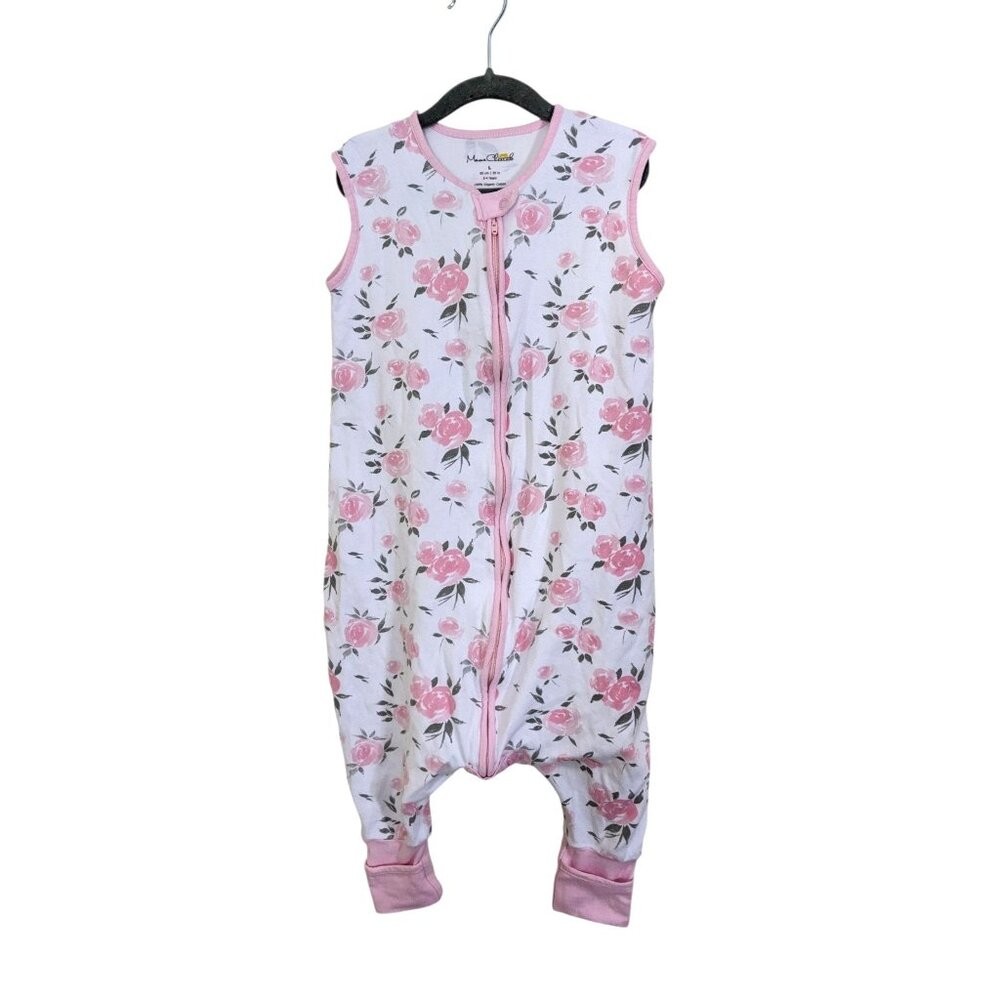 Mama Cheetah Girls Size 18-36 Months Pink Floral Sleep Sack 100% organic cotton